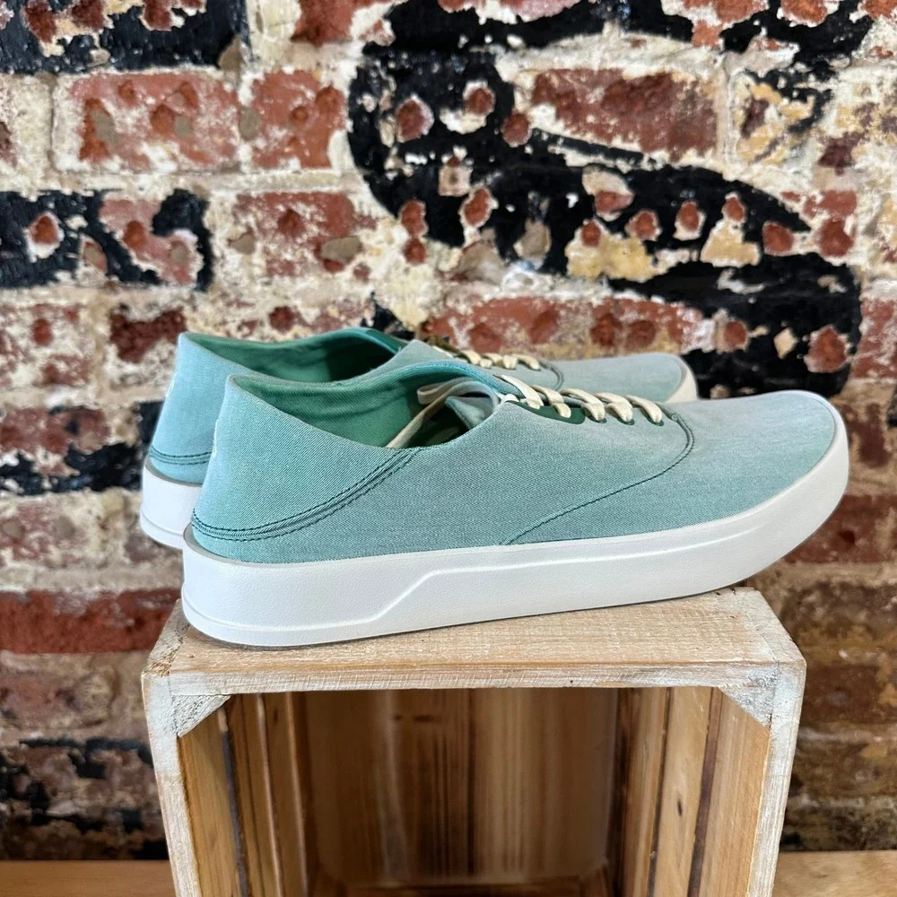 OLUKAI Tradewinds Mens 11 Bamboo Green shoes slip on casual NEW